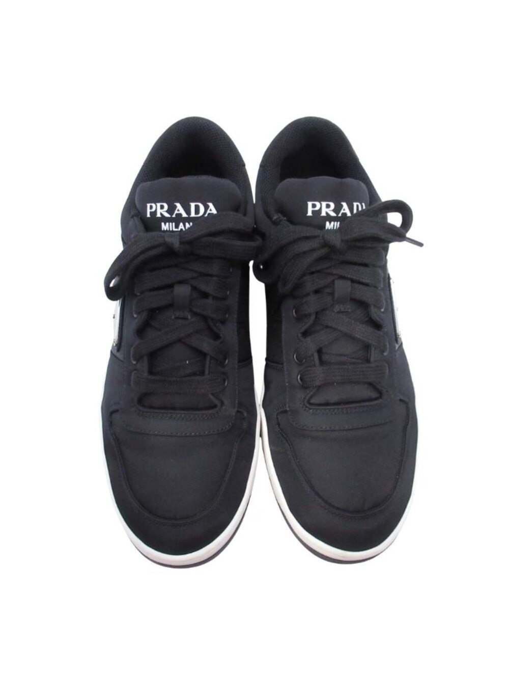 Prada Re-Nylon Triangle Logo Sneakers Shoes Plate 7 Black - Picture 2 of 10